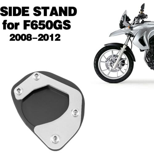 Motorcycle Side Stand Plate Extension For BMW F650GS F650 F 650 GS 2008-2011 2012 Kickstand Enlarge Pad Foot Side Stand Support