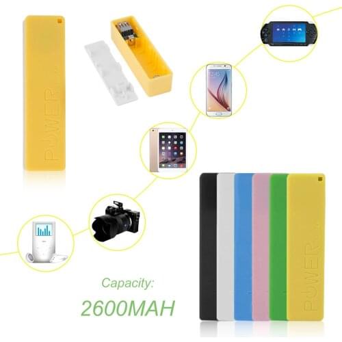 2600mAh 18650 USB Power Bank Battery Charger Case DIY Box For iPhone For Smart Phone MP3 Electronic Mobile Charging