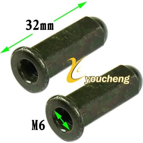 Exhaust Pipe Nuts Cap Chinese Scooter Moped 139QMB 157QMJ Engine GY6 50 125cc Repair Parts LM-GY6PQG (2 pairs)