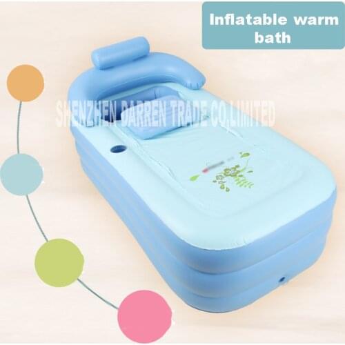 YG001 Adult Spa PVC Folding Portable plastic bathtub for adults Bathtub Inflatable size 160 cm * 84 cm * 64 cm + Foot Air Pump