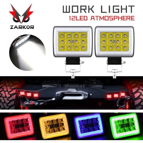 Zarkor 2.85Inch headlight Signal Work Light led Spot Light Body Contour High power 2160lm 36W Color Outline lamp decoration
