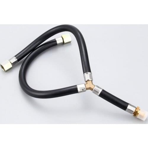 1PC 3/8 Inch Flare Gas Barbecue GRILL Connection Pipe Y Splitter Assemly Parts Inlet Pipe For For BBQ Stove