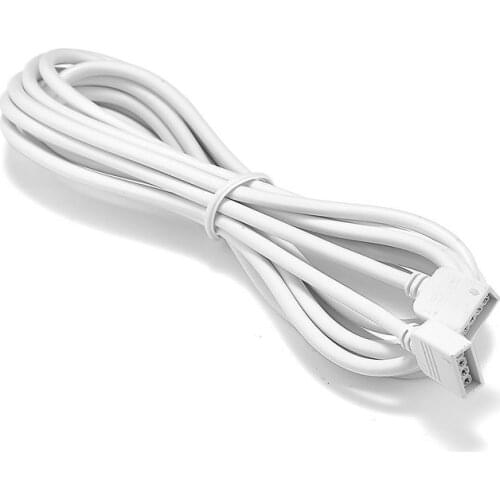 200pcs 4 Pin Female RGB Connector Power Extension Cable 30cm 50cm 1m 2.5m 5m Electric Wires For 5050 RGB Strip Light