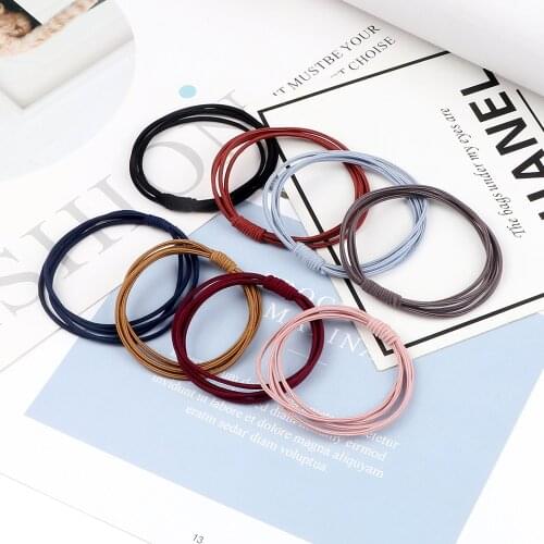 10Pcs/Set 5CM Girls Nylon Elastic Hair Band Hair Tie Women Rubber Band Scrunchies Kids Headband Ponytail Holder Hair Accessories