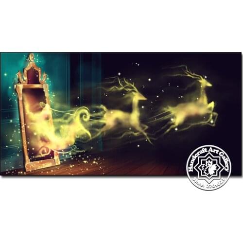 5D DIY Diamond Embrodiery Cartoon Christmas Mirror Full Square Mosaic Rhinestones Embroidery Painting Cross Stitch Needlework