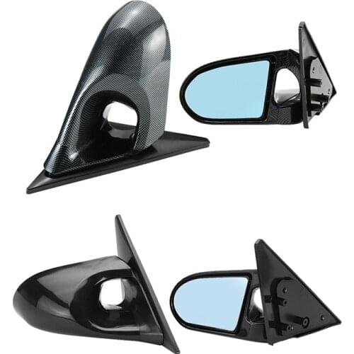 Side Mirror Manual Adjustment Rearview Mirror for Honda Civic EG 1992-1995 4Dr Spoon Style