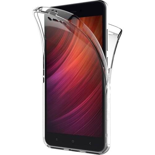 For Xiaomi Redmi Note 5A Prime Case 360 Degree Full Cover Soft Luxury Transparent Silicone Case Cover for Xiaomi Redmi 5A Prime