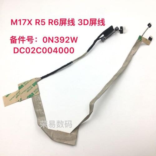 New original for Dell M17X R5 R6 P18E led lcd lvds cable 3D DC02C004000 0N392W N392W cn-0N392W