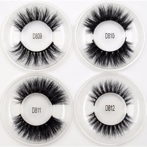 Eyelashes 3D Mink Lashes Handmade Crisscross False Eyelashes Cruelty Free Mink Eyelashes Full Strip Lashes Round Box 13 Styles