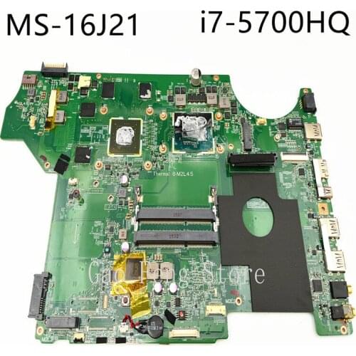 Laptop Motherboard FOR MSI GE62 PE70 2QD MS-16J21 MS-16J2 MOTHERBOARD DDR3 non-integrated N16P-GX-A2