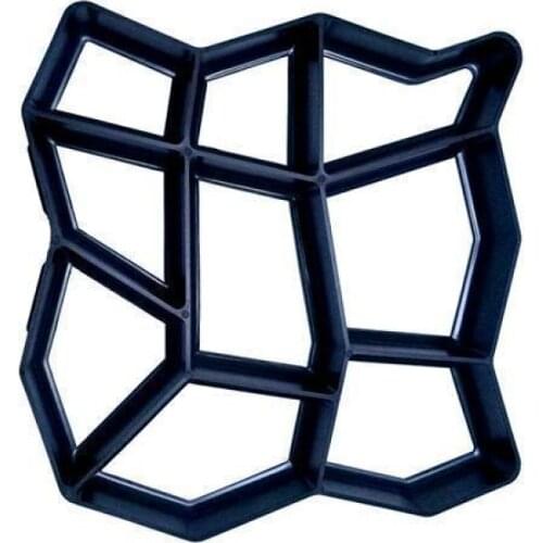 DIY Path Maker Garden Lawn Paving Concrete Mold Black Plastic Making Floor Path Reusable Driveway Stone Path Mold Patio Maker
