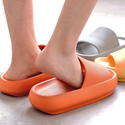 Women Men Summer Fashion Slippers Slide Sandals Beach High Heels Shower Thick Soft Sole Ladies Boys Girls Bathroom Shoes