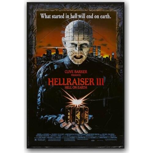 Hellraiser 3 Classic Horror Movie Silk Poster Wall Art Print Canvas Painting 30x45 60x90cm Picture Wallpaper Bedroom Decoration