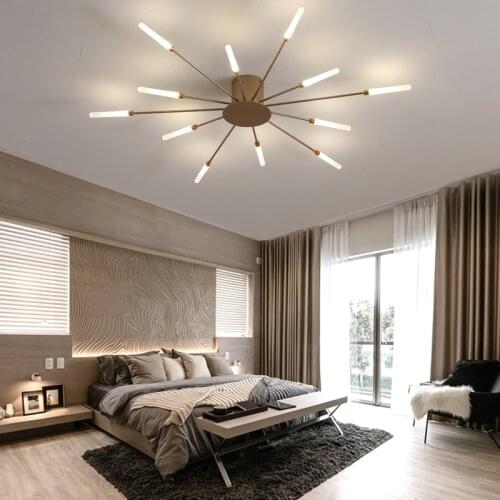 TCY Modern Led Chandeliers For Living Room Bedroom Black/Gold Nordic Dining Kitchen Ceiling Chandeliers Indoor Hanging Lamps