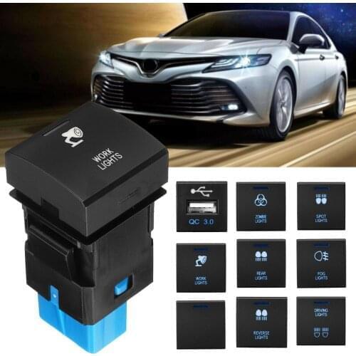Dash Push Button Switch LED Light For Toyotaa Prado 150 Hiace Camry
