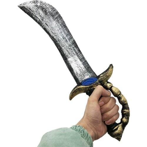 1pc Sword Stage Props Children Cosplay Pirate Toy Funny Toys Outdoor Fun game Playing Birthday Party Cosplay toy