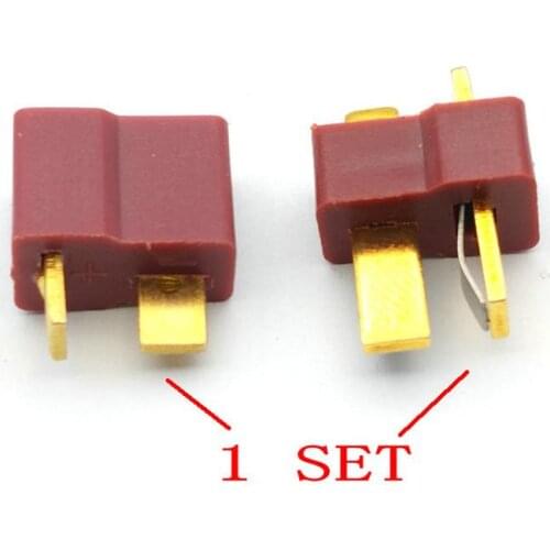 100SET T Plug Male + Female Deans Connectors Style For RC LiPo Battery CONNECTOR