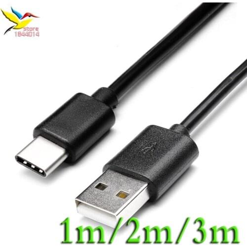 100pcs 1m 2m 3m long white Type-C Type C USB Data Sync Charger Cable For Macbook OnePlus 2 ZUK Nexus huawei p9 p10 p20 Nokia N1