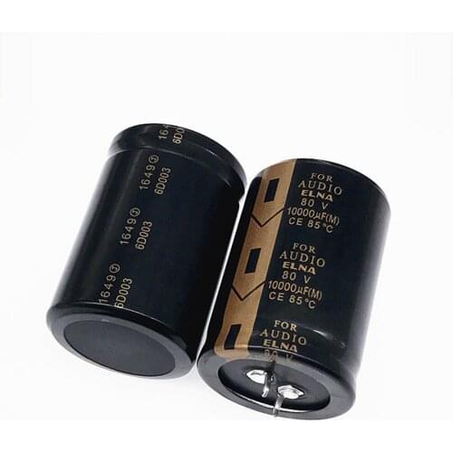 2pcs 10000uf 80V LAO High-end Audio Filter Electrolytic Capacitor