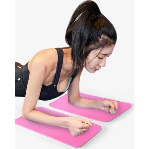 2PCS/Set Yoga Mat Abdominal Wheel Knee Pad Non-slip Plank Elbow Pad Fitness Equipment for Pilates Exercise Gym Training Workout