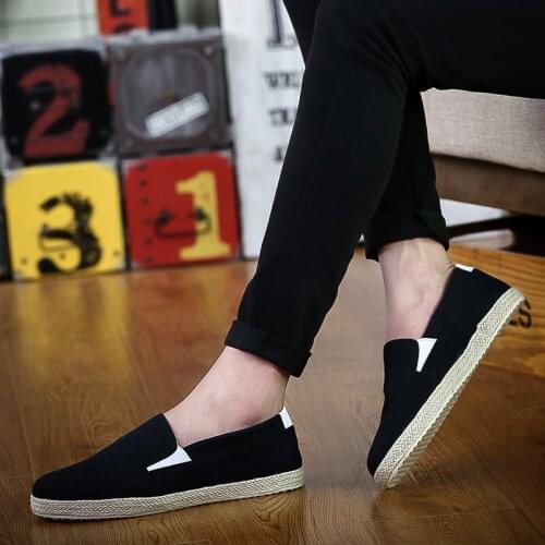 2020 for slip solid Shoes male men man zapatos Casual espadrilles sapato sneakers casuales de canvas Light comfortable korean