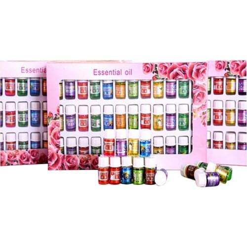 36Pcs/Set Essential Oils 12 Kind Fragrance Aromatherapy Oil Natural Spa Oil Pack Water-Soluble Fragrance Essential Oil