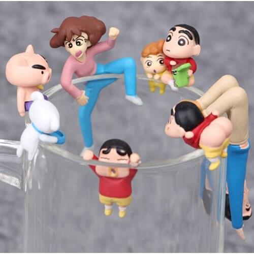 7pcs/lot Cosplay Japan Anime Cup edge PVC Action Figure Model Doll Toys