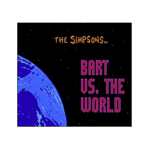 BART VS WORLD Region Free 8 Bit Game Card For 72 Pin Video Game Player Best Sale