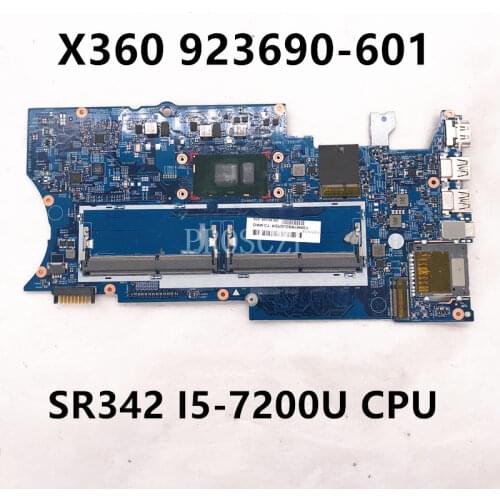 Free shipping For X360 Laptop motherboard 923690-601 16872-1 448.0C204.0011 With SR342 I5-7200U CPU 100% full Tested