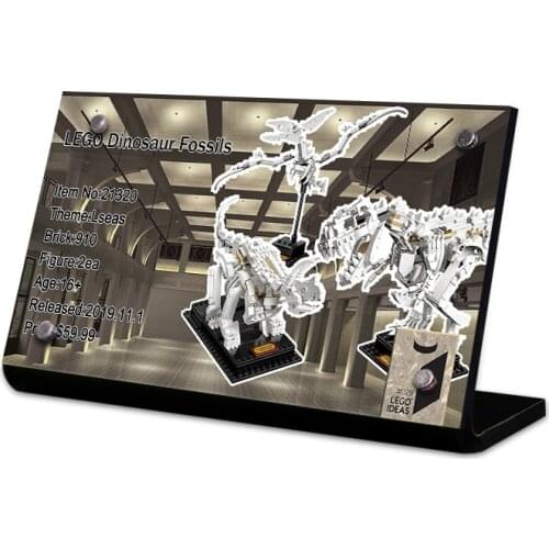 The Acrylic display stand brand for creator 21320 idea Dinosaur Fossils toys building blocks