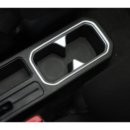 Car Front Water Cup Holder Decoration Frame Trim Sticker Molding For Suzuki Jimny 2019+ Interior Car Styling