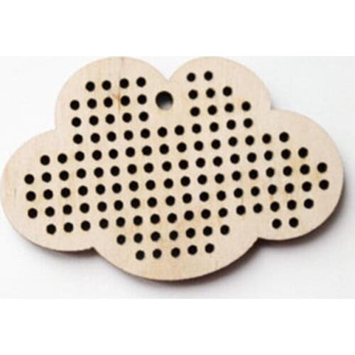 Free shipping 50 pcs Cross Stitch WOOD BLANK Shapes CLOUD