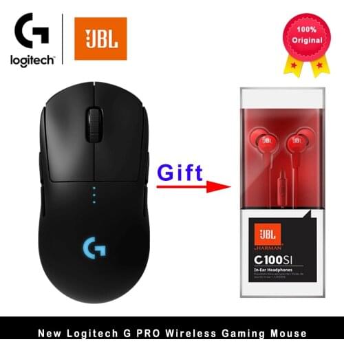 Logitech G PRO Wireless Gaming Mouse RGB Dual Mode With HERO 16K DPI Sensor LIGHTSPEED Laser Gamer Mouse POWERPLAY Compatible