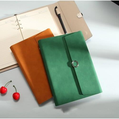 Spiral Notebook A5 B5 Diary Notepad Folding Planner Vintage PU Leather Note Book School Office Supplies Creative Stationery Gift