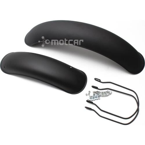 Black Metal Vintage Cafe Racer Motorbike Retro Front+Rear Fender Mudguard Cover Protector Universal for Honda Harley BOB Bobber