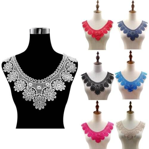 Fake Collar Applique Lace Fabric Sewing Craft Neck Collar Detachable Collar Women Clothes Accessories V-neck Wedding Dress
