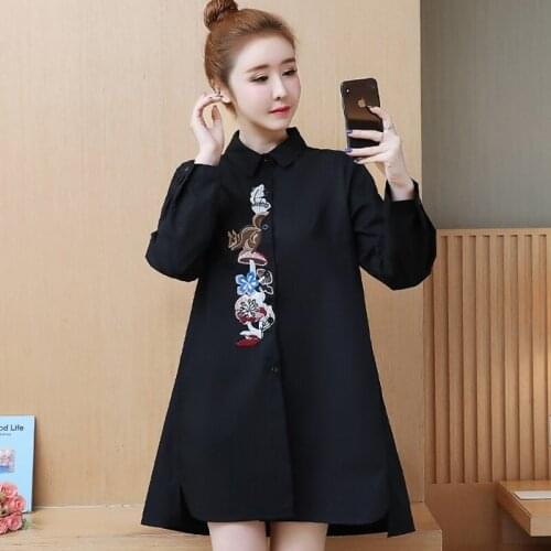 Kimono cardigan women embroidered shirt Japanese outfits streetwear Chinese ladies top summer tops for women 2019 DD2022