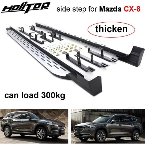 Hot running board side steps side bar for Mazda CX-8 2019 2020,OE model.aluminum alloy pedal&luxurious style,skidproof design
