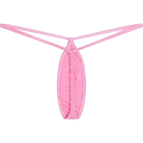 Micro Bikini Underwear Men New 2020 Mens Sexy G-string Penis Pouch Mesh Thong Low-rise Male U Convex Pants
