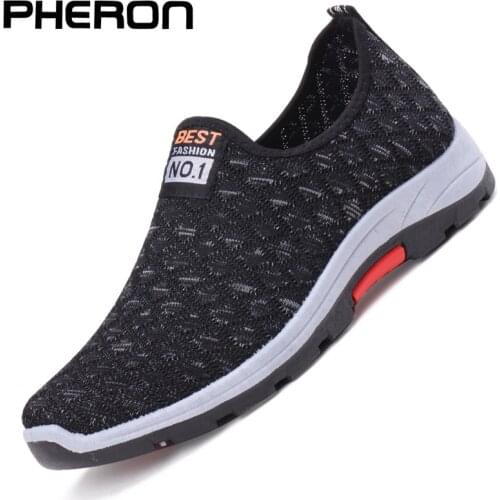 Summer Mesh Men Casual Shoes Breathable Slip on Mens Loafers Lightweight Sneakers Men Non-slip Walking Shoes Zapatillas Hombre