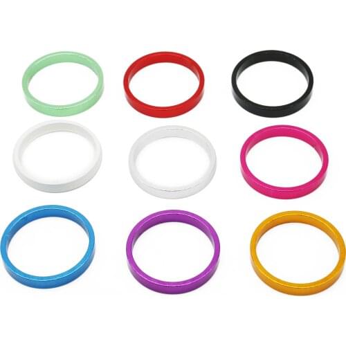 Bike Headset Spacer Washer 25.4mm Threadless 1" Fork Stem Head Tube 5mm Custom Color Bike Shop Retailer Packing OEM Custom Paint