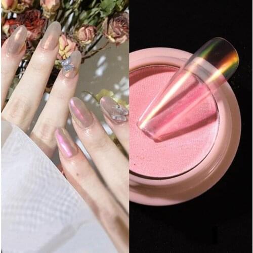 Nail Art Powder Magic Fashion Mirror Effect DIY Nail Art Decor DIY Solid Powder Nail Powder Flake Art Tips Accessories for Women