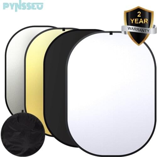 PYNSSEU 1.5*2M Collapsible White Black Chromakey Background Panel BlackWhite Chroma Screen Reversible Background with Carry Bag