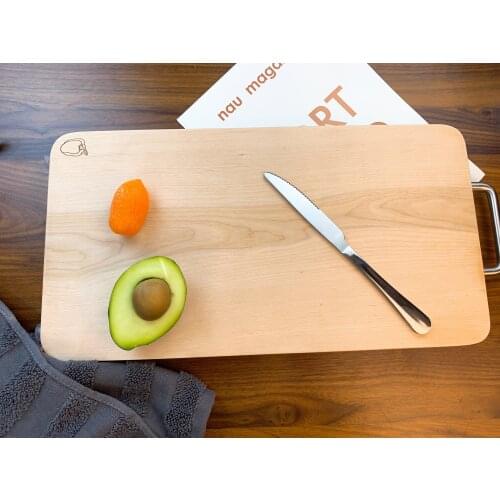 Wood chopping block black walnut maple cutting board