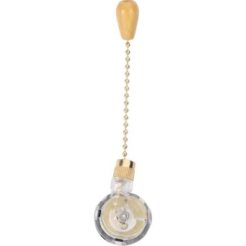 3 Speeds Adjustable Ceiling Fan Pull Chain Pendant Switch Ceiling Fan Light Lamp Replacement Cord (9cm Long Chain)