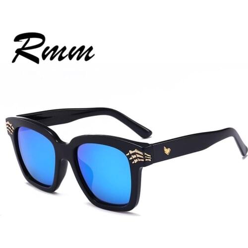 RMM Fashion UV400 Sunglasses Women brand designer metal Reflective Sun Glasses Men Mirror oculos de sol