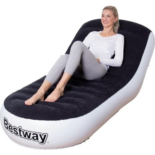 Single Deluxe flocking inflatable sofa,backrest beanbag chairs, outdoor portable PVC chair,INFLATED Living room sofa cushion