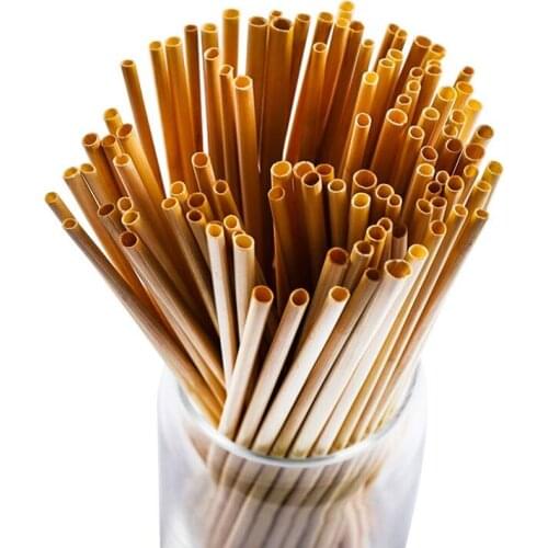 Wheat Straws Natural Drinking Straws for No Plastic Policy Disposable Biodegradable and Compostable Wheat Straws LX9073