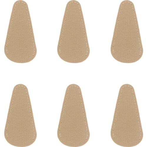 6pcs PU Leather Eyebrow Trimming Gift Embroidery Protection Cover Accessories Portable Collect Safety Scissors Sheath Durable