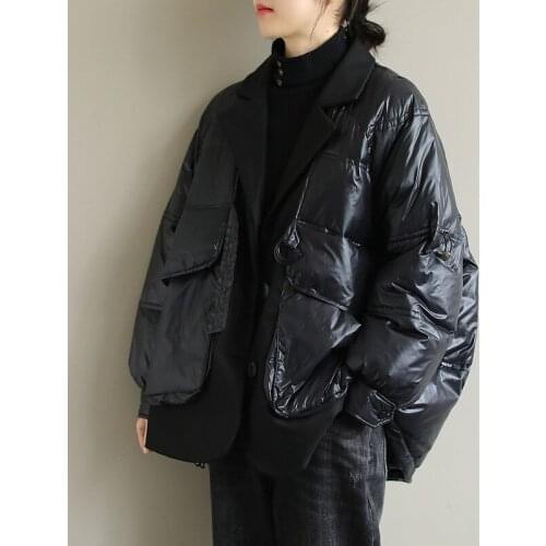 2021 Winter Women 90% White Duck Down Jacket Turn Down Collar Female Puffer Feather Coat Short Windproof Parkas Korean Style